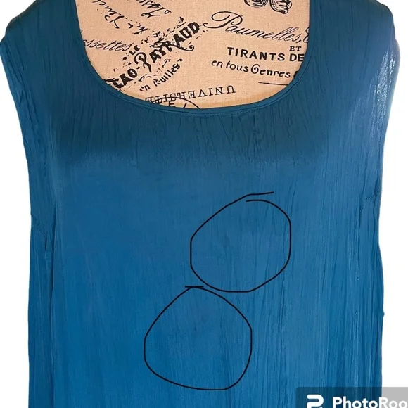 No Brand 2pc Maxi Green Tank Dress with Chiffon Multi Color Jacket Plus Size 3X - Picture 12 of 14